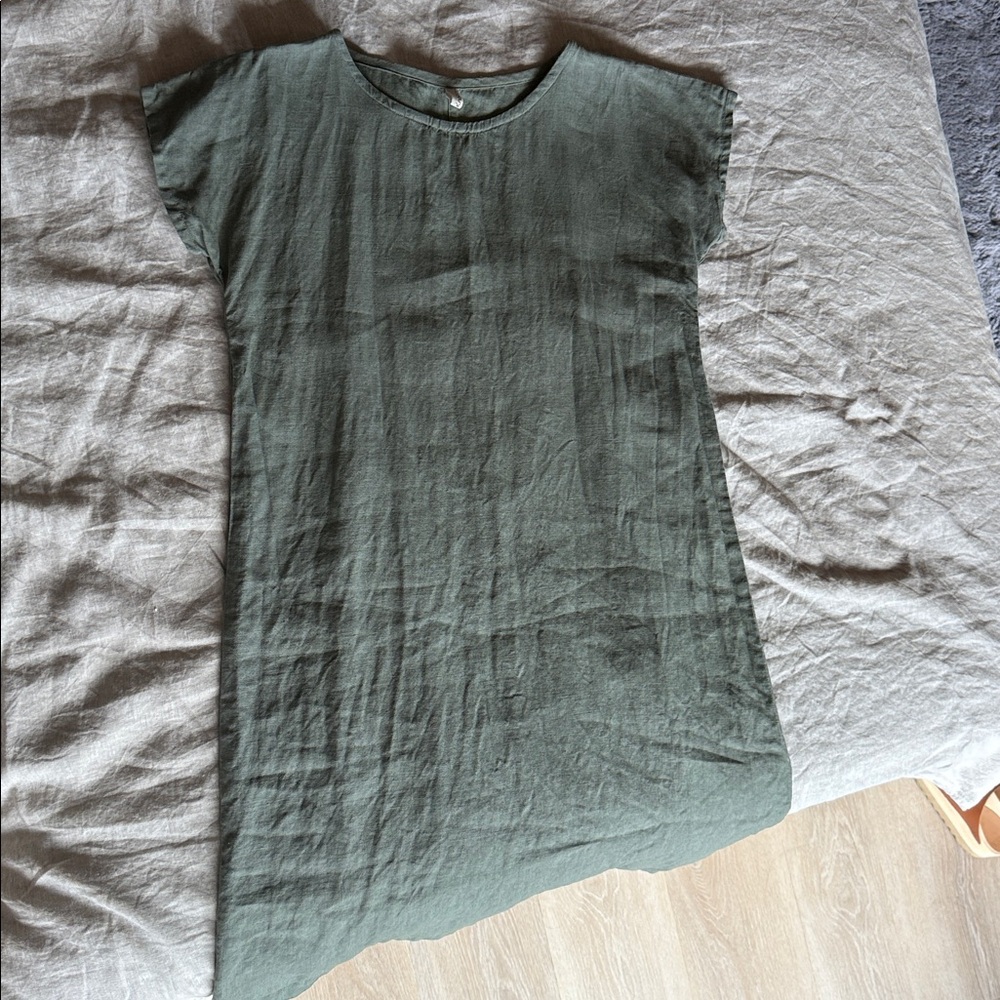 Knock knock linen dress